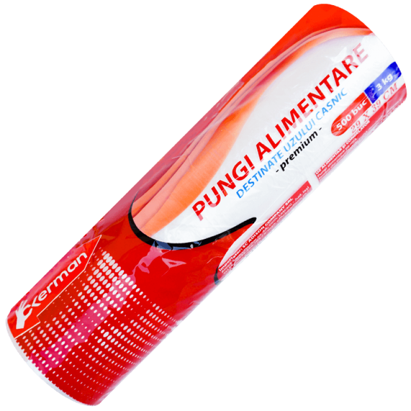 Pungi alimentare la rola 29 x 39 cm 3 kg Okerman 500 buc